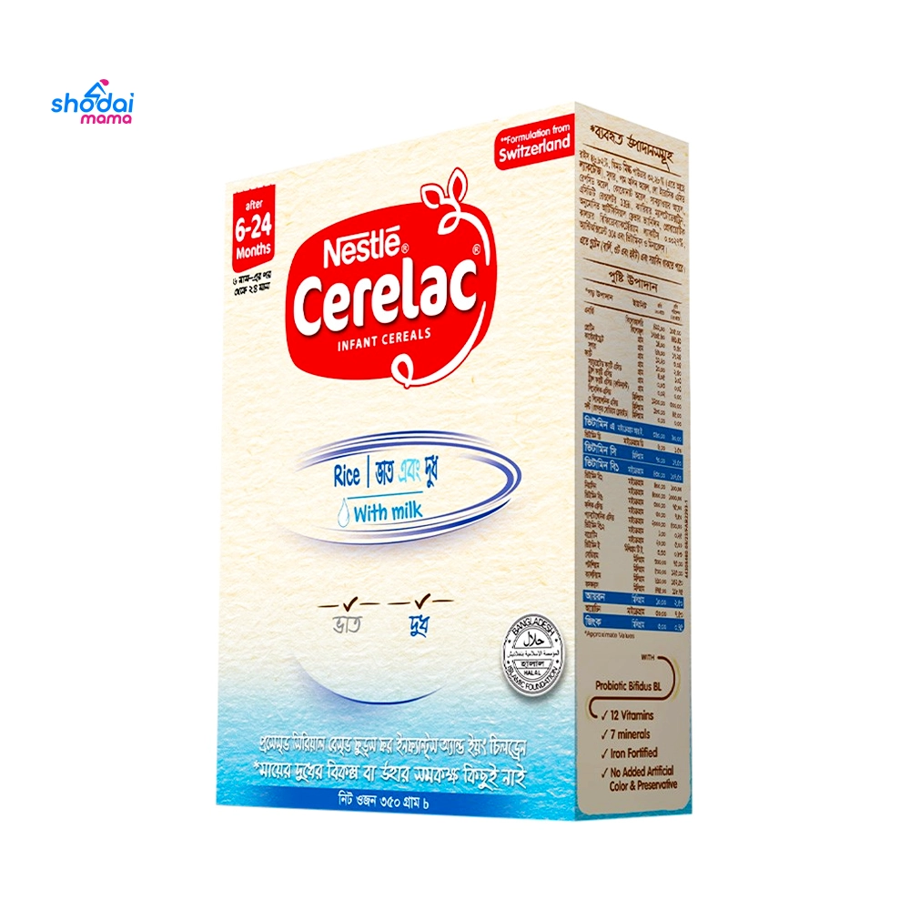 Nestle Cerelac Rice with Milk (6-24m) - 350gm